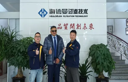 Indische Kunden besuchen Zhejiang Headman zur Inspektion und schließen sich zusammen, um neue Horizonte in der Filtrationstechnologie zu erkunden