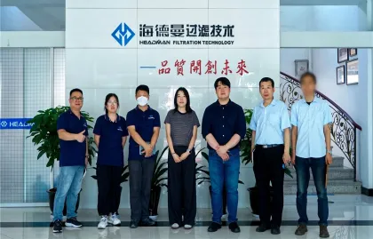 Koreanische Kunden besuchen Headman für ausführliche Gespräche über die Zusammenarbeit mit grenzüberschreitenden Filtrationstechnologien